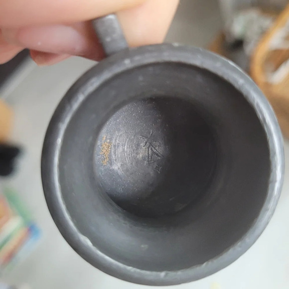 Harry Mason Ltd Birmingham Pewter Mug 1/6 Gill English Tankard Measure Stamped - Picture 4 of 6
